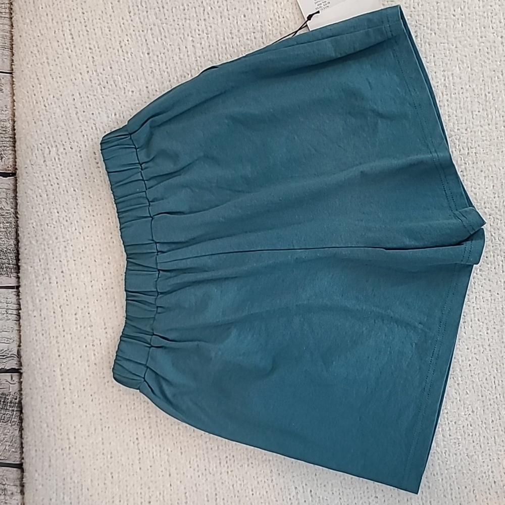 Callahan Soft Cotton High Rise Elastic Waist Pull On Nova Shorts Blue Nile NWT - Picture 13 of 13